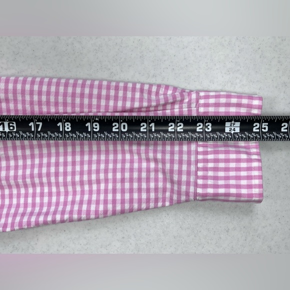 Ralph Lauren Men’s Pink White Check Pattern Long Sleeve Dress Shirt. Small. - Picture 8 of 11